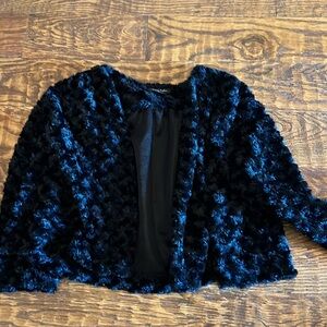 Faux fur crop jacket
